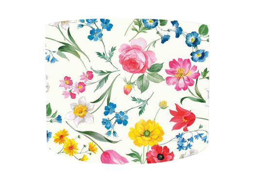Beautiful Floral Lampshade, Rustic Country Style Home Decor