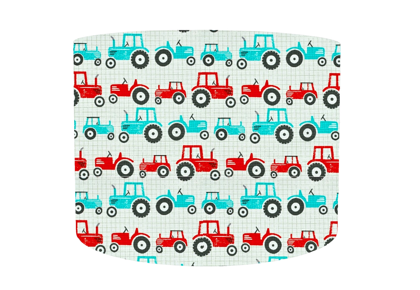 Blue And Red Tractor Lampshade, Tractor Light Shade for Kids Room