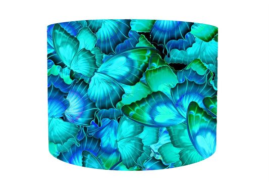 Blue Butterfly Lampshade, Blue Ombre Home Decor