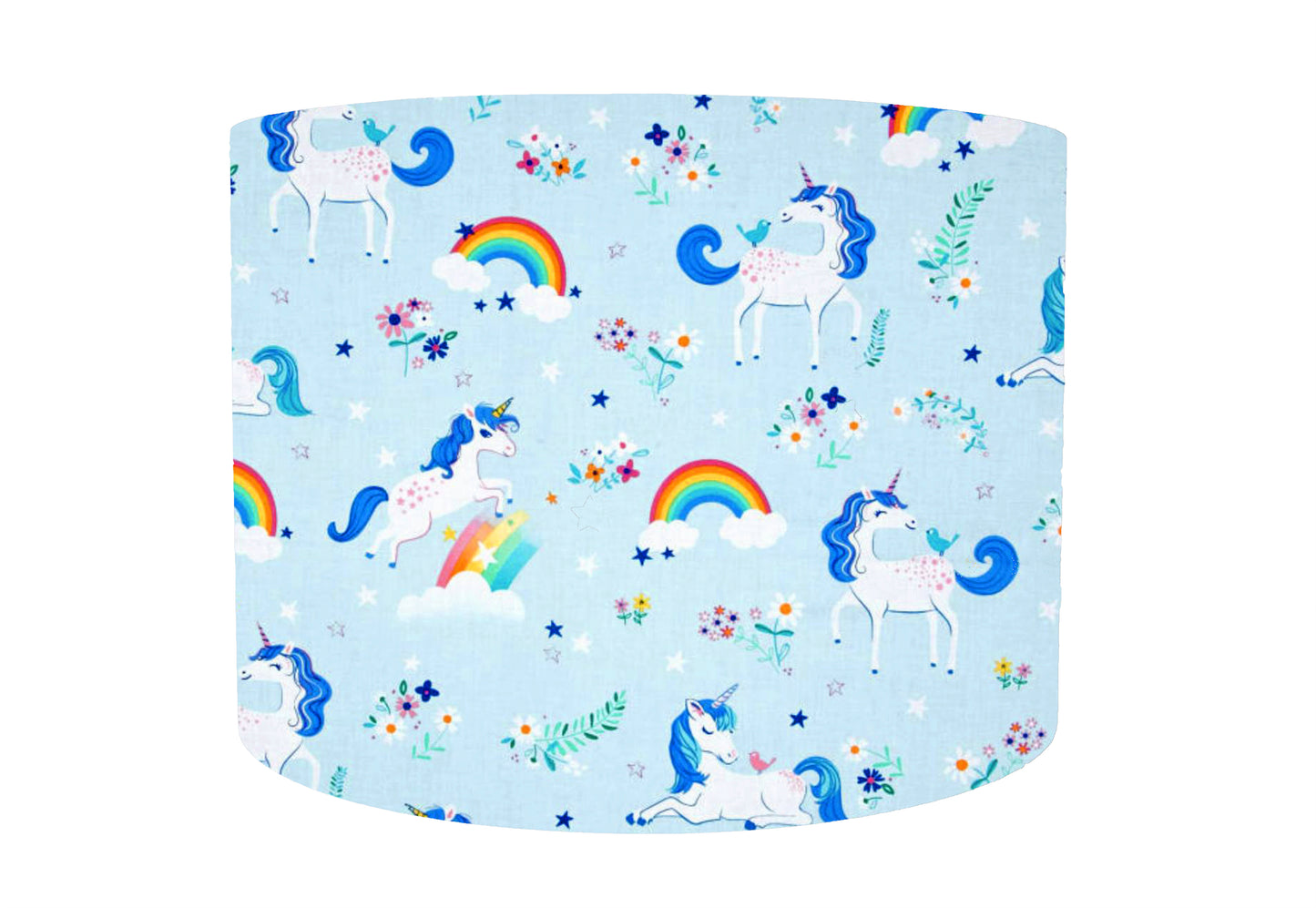 Unicorn And Rainbow Nursery Lampshade, Girl Bedroom Decor