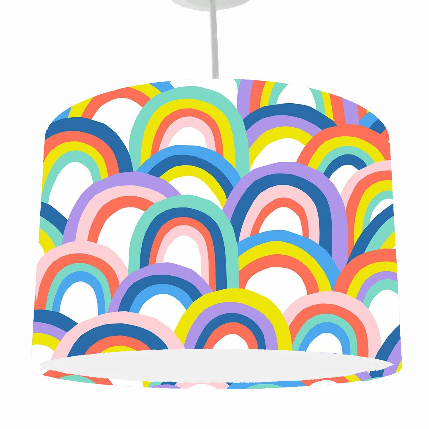 Pastel Rainbow Lampshade, Bold Rainbow Decor