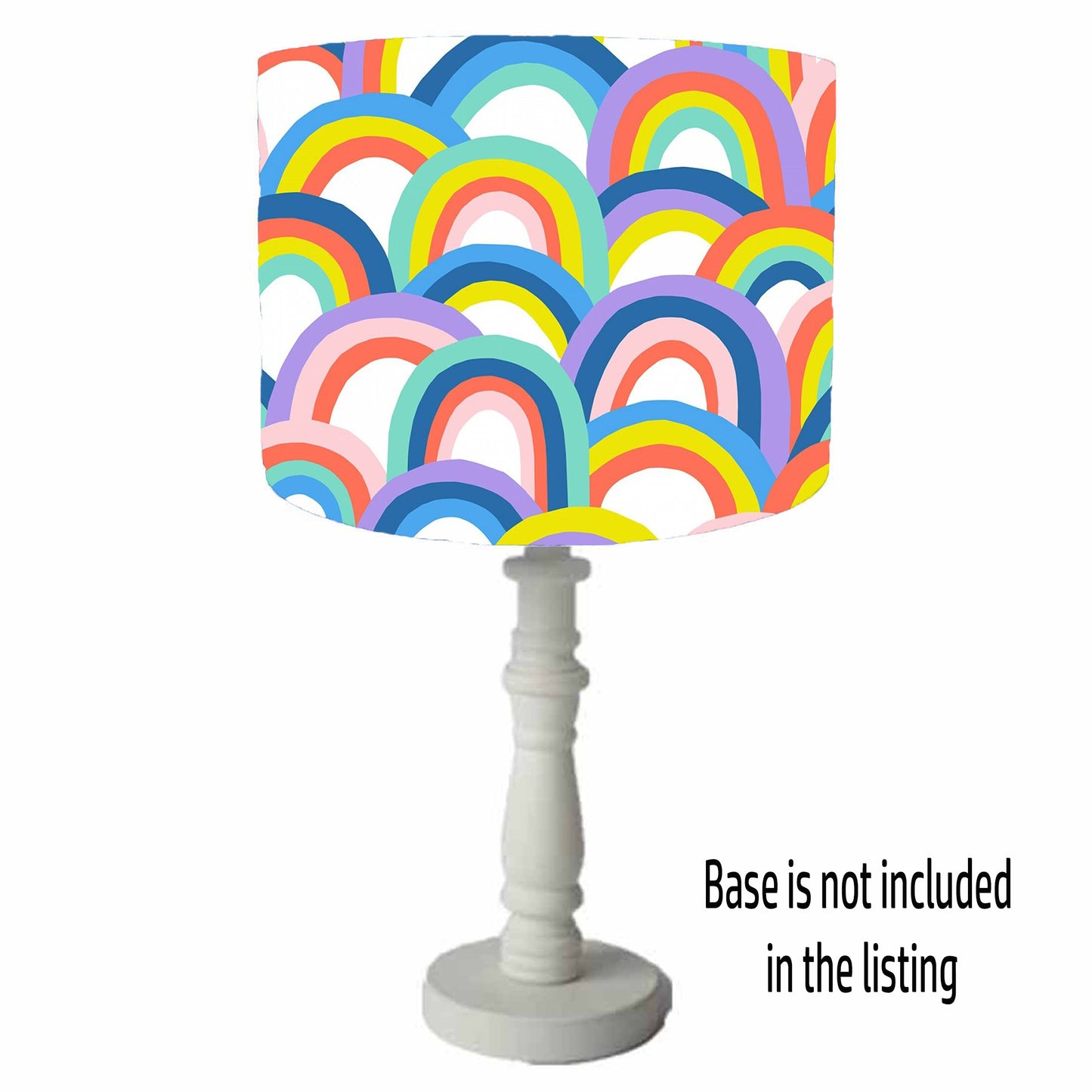 Pastel Rainbow Lampshade, Bold Rainbow Decor