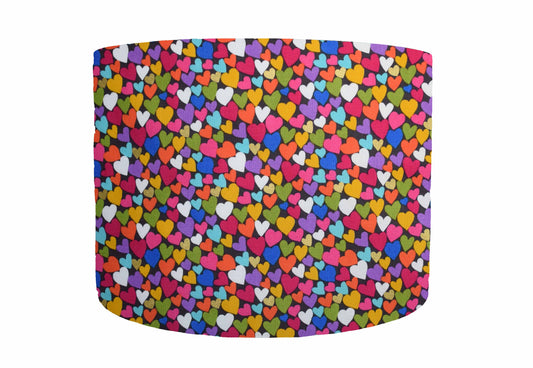 Colourful Hearts Lampshade