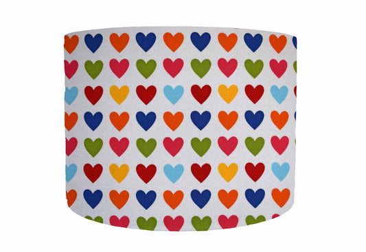 Heart Lampshade, Colourful Hearts