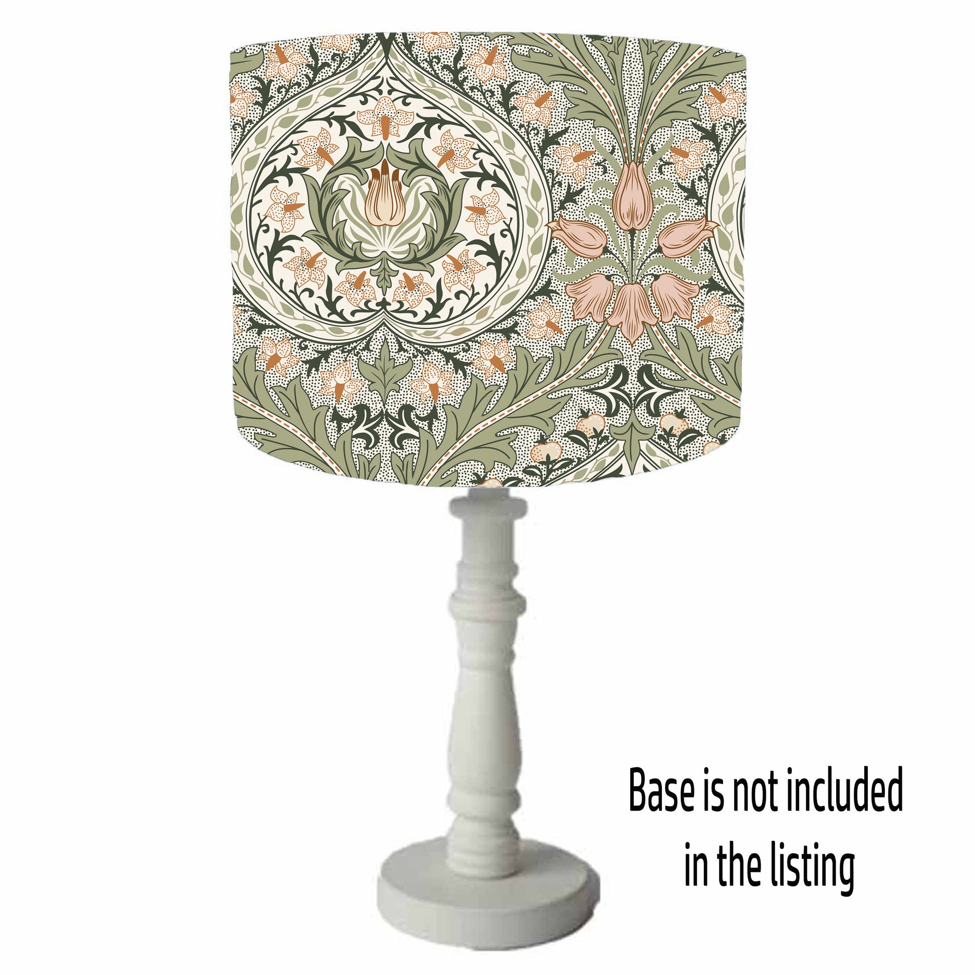 William Morris Eden Rose table lamp shade view