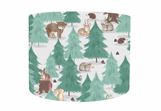 Forest Animals Lampshade, Woodland Nursery Theme