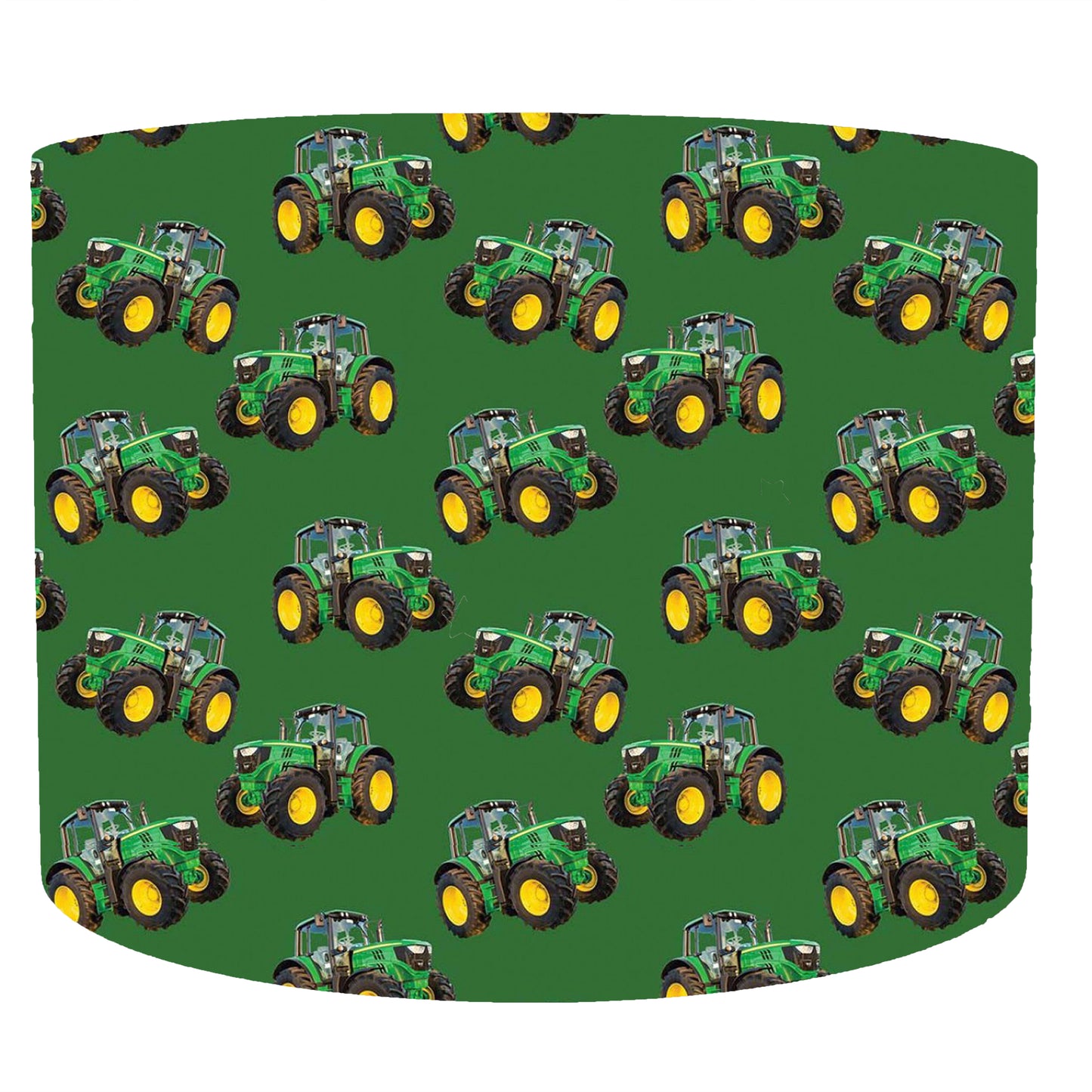 Green Tractor Lampshade, Farm Vehicle Bedroom Decor