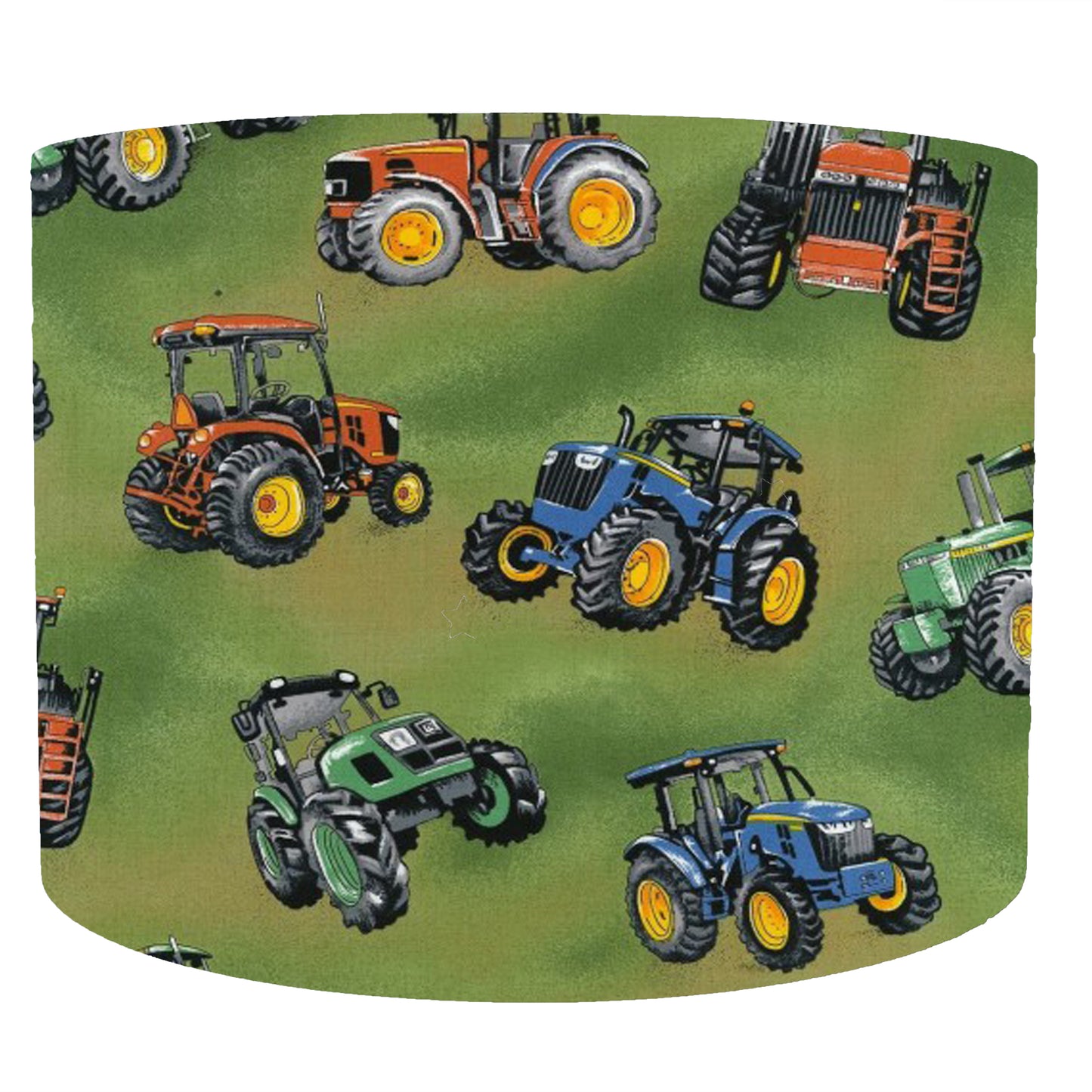 Green Tractor Lampshade, Farm Themed Home Decor