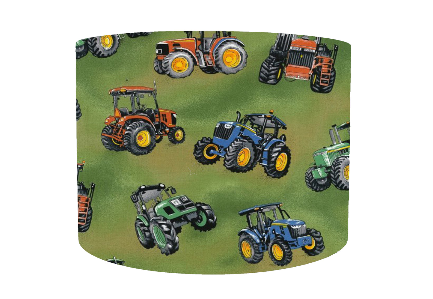 Green Tractor Lampshade, Farm Themed Home Decor