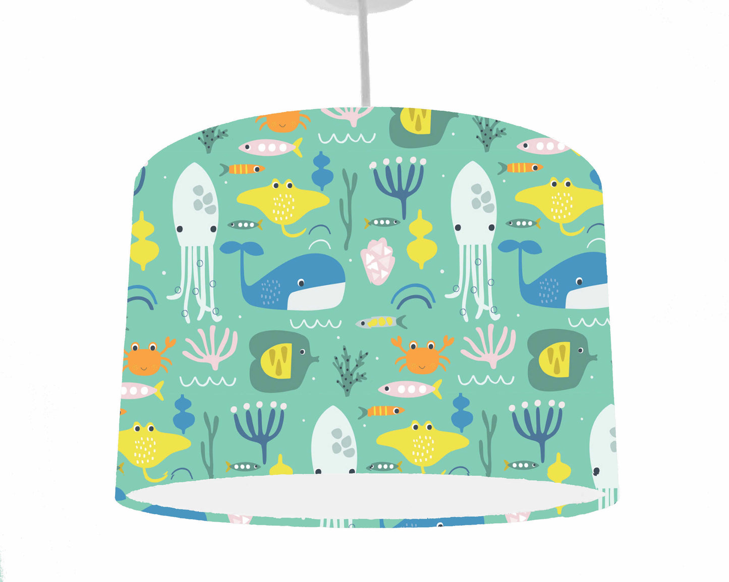 Under The Sea Lampshade, Ocean Themed Nursery, Habitat Range