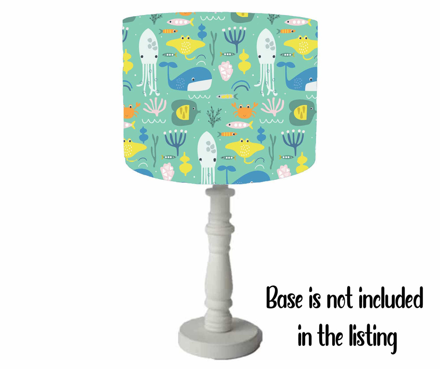 Under The Sea Lampshade, Ocean Themed Nursery, Habitat Range