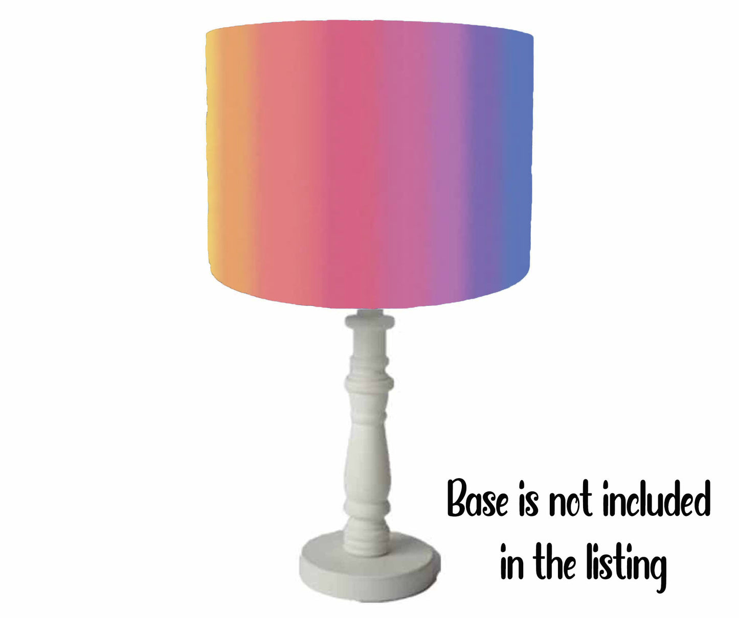 Pastel Rainbow Ombre Lampshade, Girl Room Decor