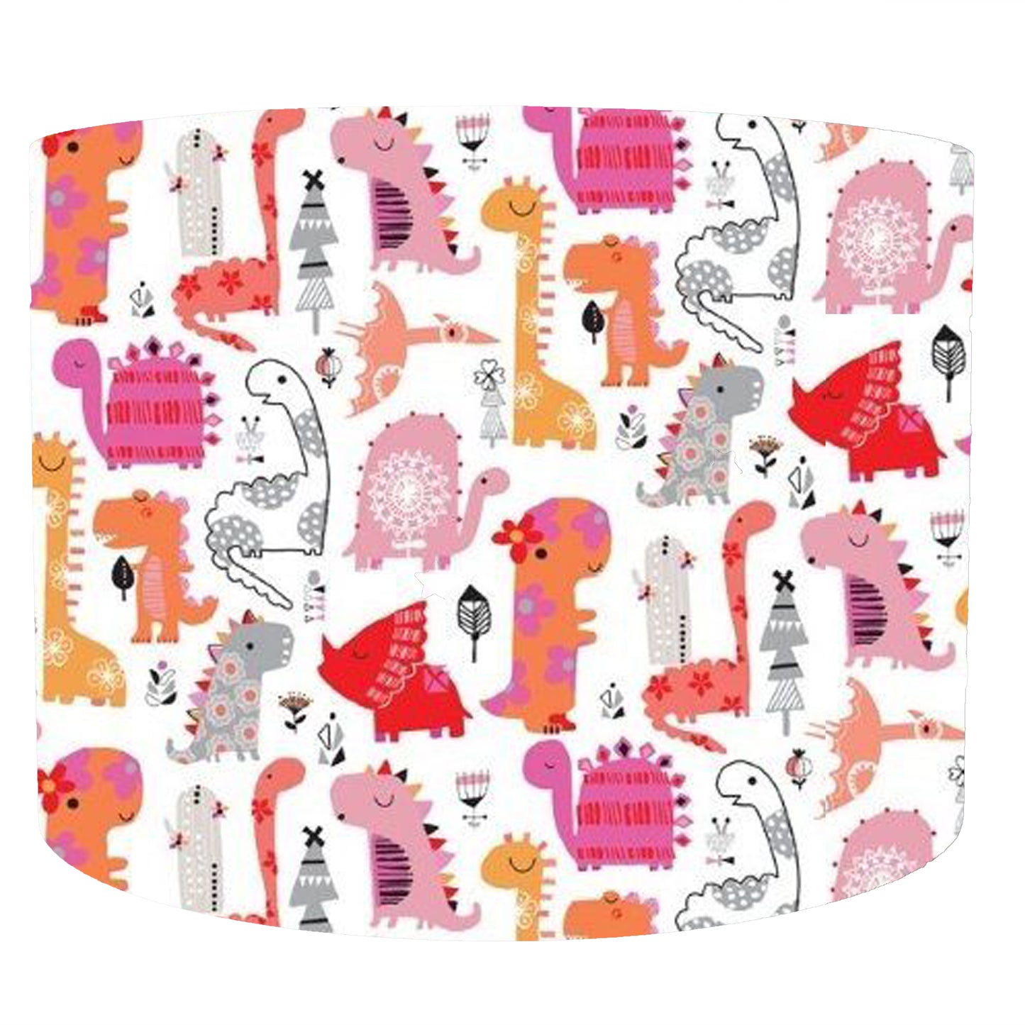 Pink Dinosaur Lampshade, Girl Dinosaur Bedroom Decor