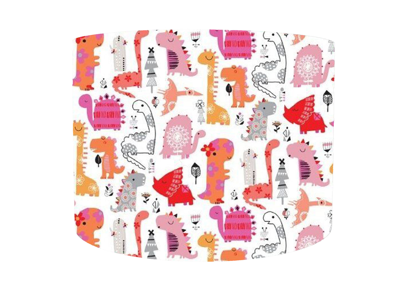 Pink Dinosaur Lampshade, Girl Dinosaur Bedroom Decor