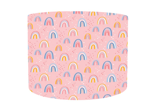 Pink And Blue Rainbow Lampshade, Girl Bedroom Decor