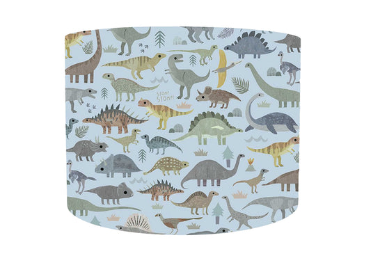 Blue Dinosaur Lampshade, Cute Dinosaur Decor