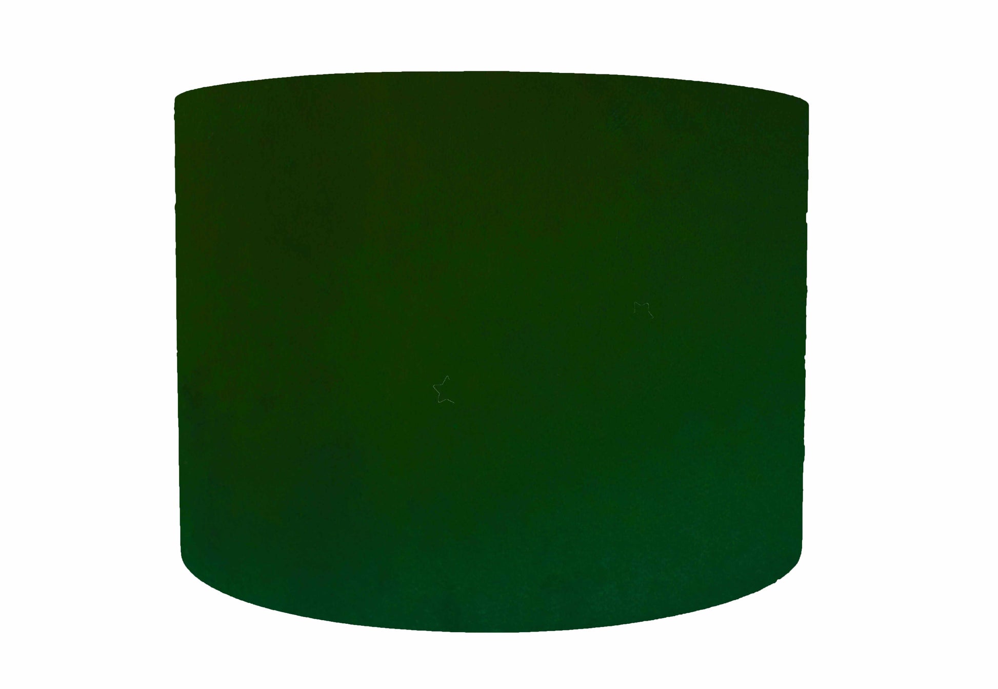 dark green velvet drum lampshade, front view