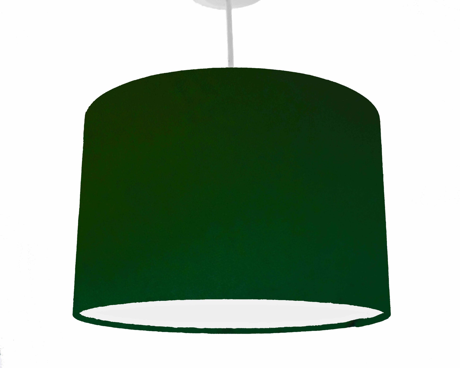forest green velvet ceiling light shade, view hanging from the ceiling fixture