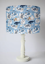 Load image into Gallery viewer, Artic themed nursery table lampshade
