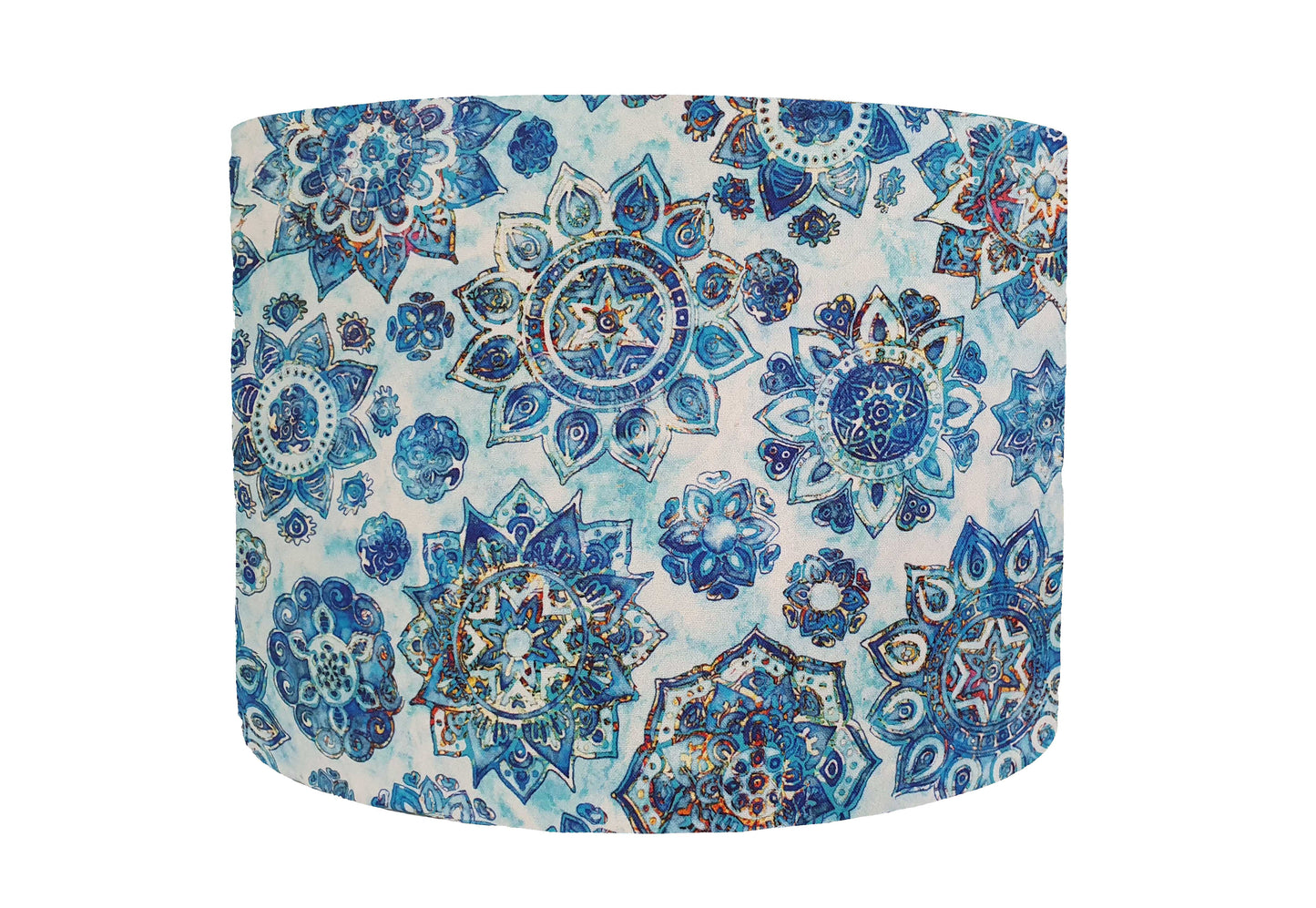 Blue mandala lampshade