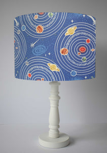 planets orbiting solar system glow in the dark table lamp