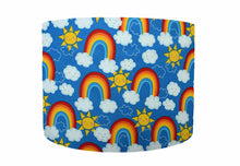 Load image into Gallery viewer, happy sunshine and rainbow lampshade
