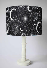 Load image into Gallery viewer, star and moon black table lamp shade
