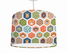 Load image into Gallery viewer, geometric jungle animal ceiling light shade
