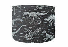 Load image into Gallery viewer, Glow In The Dark Dinosaur Skeleton Lampshade, Dinosaur Themed Bedroom
