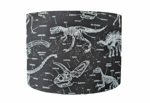 Glow In The Dark Dinosaur Skeleton Lampshade, Dinosaur Themed Bedroom