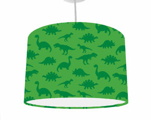 green dinosaur silhouette ceiling light shade