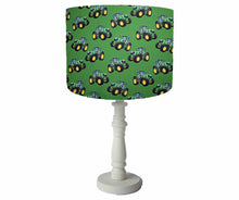 Load image into Gallery viewer, tractor themed table lamp shade, farm home decor
