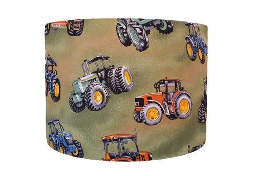 green tractor lampshade