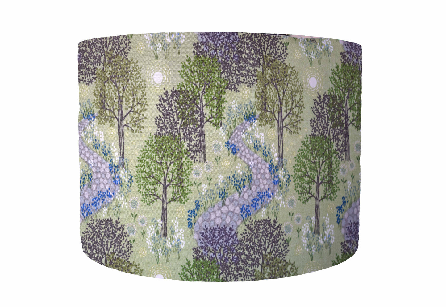 Green Wood Scene Lampshade