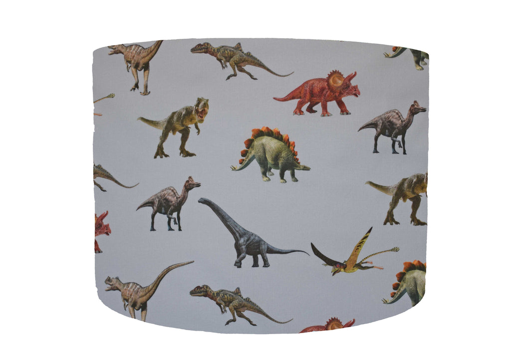 different dinosaur species drum lampshade