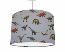 Load image into Gallery viewer, pale grey dinosaur ceiling light shade
