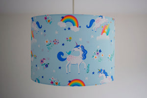 blue unicorn ceiling light shade