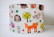 Load image into Gallery viewer, bohemian woodland animal lampshade
