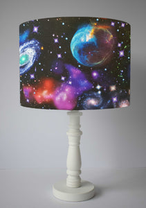 colourful galaxy and planet lamp shade