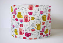 Load image into Gallery viewer, pink cat girl lampshade
