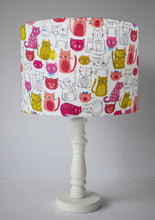 Load image into Gallery viewer, cute pink cat kitty table lampshade
