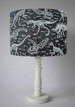Load image into Gallery viewer, dinosaur skeleton table lampshade kids

