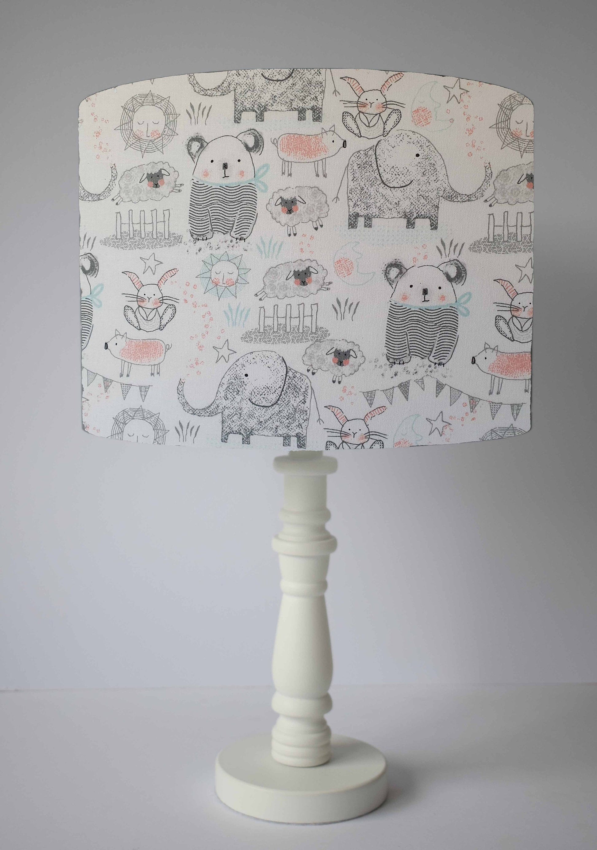 cute animal table lampshade baby girl