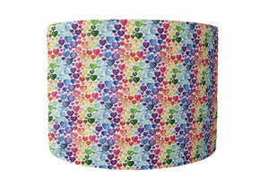 little rainbow hearts ombre lampshade