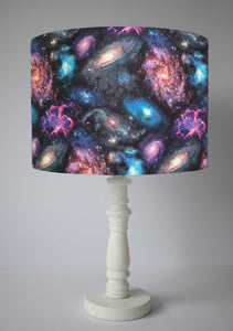 colourful nebula table lampshade