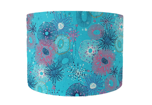 Turquoise coral reef lampshade