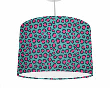 Load image into Gallery viewer, green and pink animal print ceiling shade
